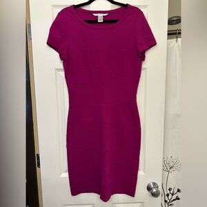 Diane von Furstenberg DVF Fuschia Magenta Pink Trapp Dress